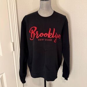 Brooklyn New York Black Sweatshirt | L